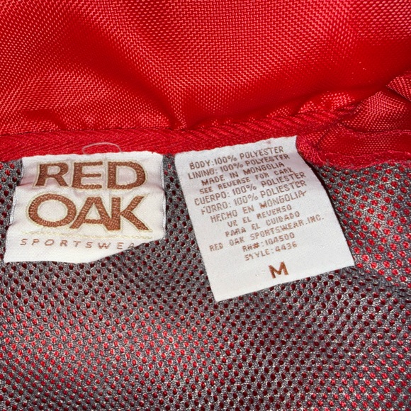 Vintage Red Oak Ohio State Buckeyes Half-Zip Windbreaker 3XL - Picture 2 of 10